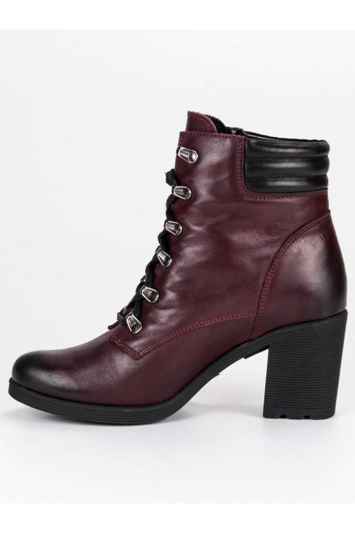 Zapatos mujer rojo oscuro VINCEZA Lace Up 1274/5BUR