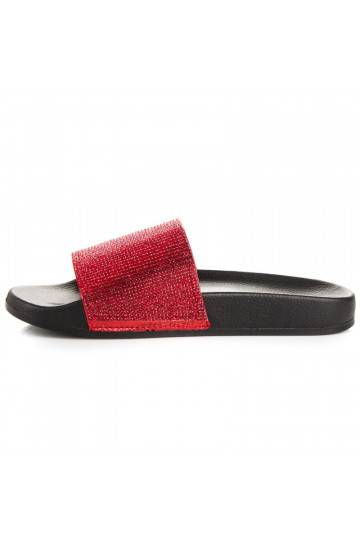Pantuflas rojas brillantes 878R 2