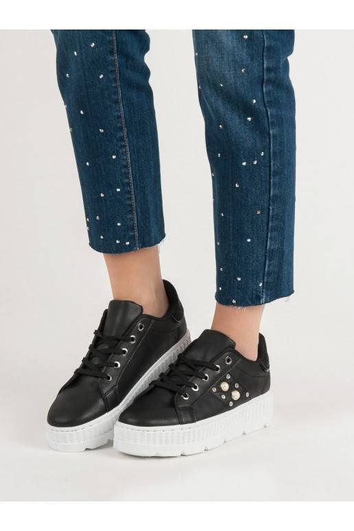 Juodos spalvos batai su platforma  - 1 Juodos spalvos batai su platforma  - 1