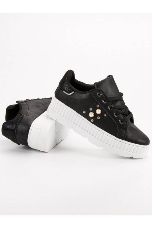 Juodos spalvos batai su platforma  - 4 Juodos spalvos batai su platforma  - 4