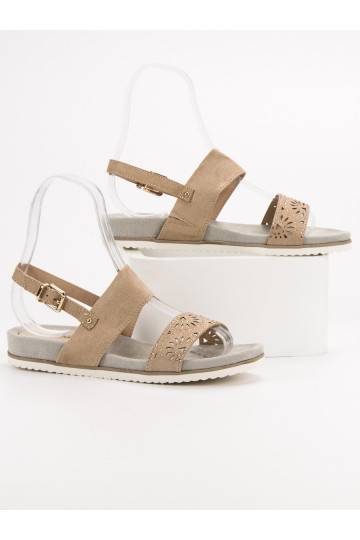 Sandalias caladas beige 9SD35-0991BE 2