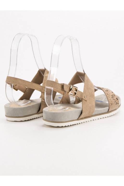 Sandalias caladas beige 9SD35-0991BE