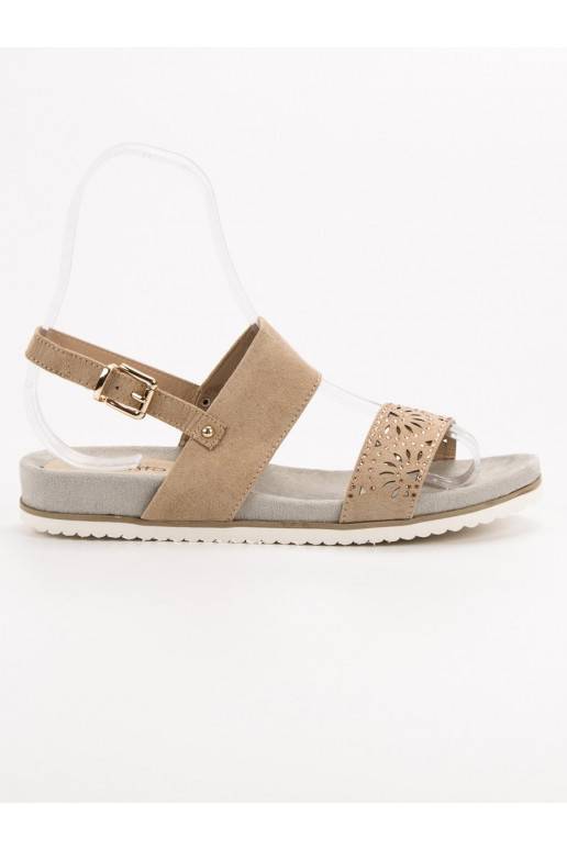 Sandalias caladas beige 9SD35-0991BE
