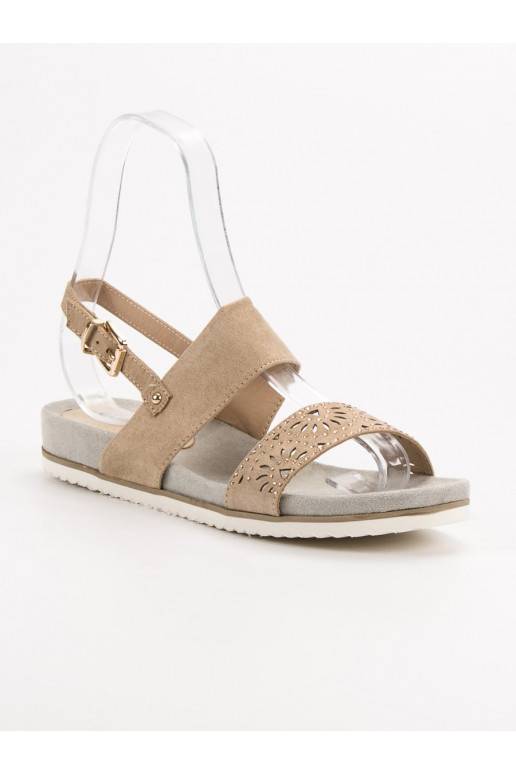 Sandalias caladas beige 9SD35-0991BE