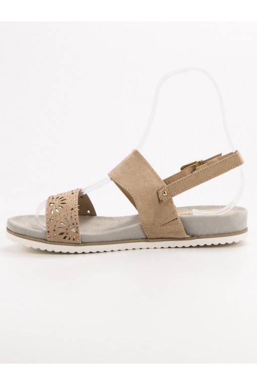 Sandalias caladas beige 9SD35-0991BE