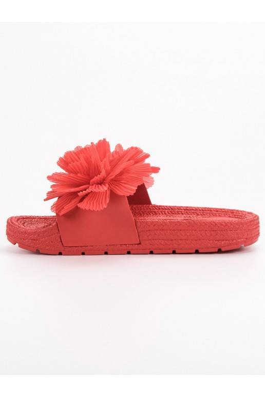 Zapatillas rojas con flores BAT_CK88R