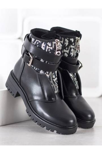 Botas de moda con cremalleras BAT_NC1051B 2