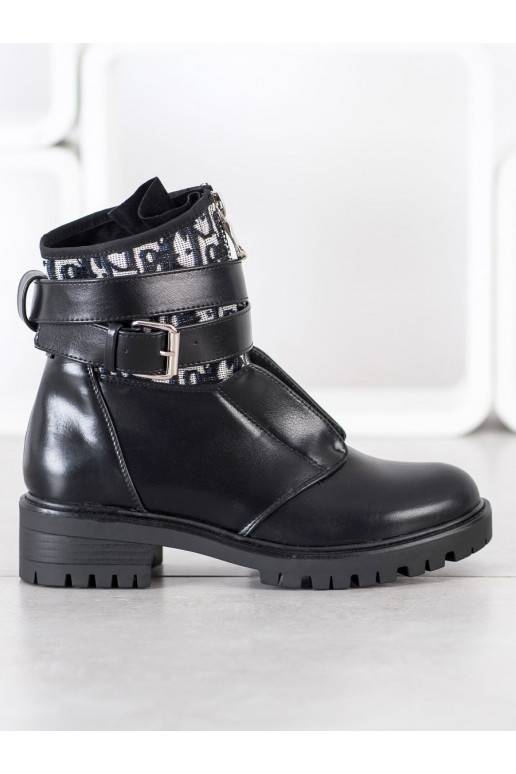 Botas de moda con cremalleras BAT_NC1051B