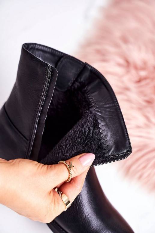 Pašiltinti aulinukai su sagtimis juodos spalvos J.STAR But - 4 Pašiltinti aulinukai su sagtimis juodos spalvos J.STAR But - 4