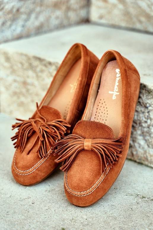 Mocasines Piel natural color marrón 04830