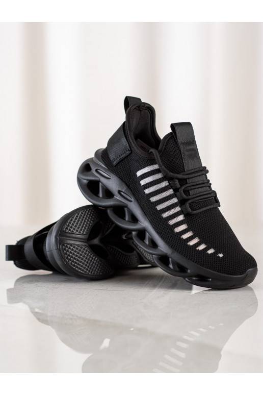 Zapatillas negras modelo zapatos MODA