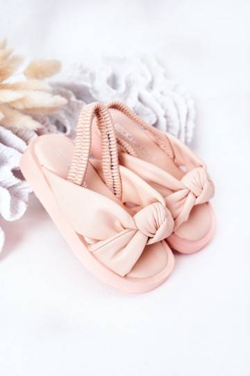 Sandalias para niños con cierre a presión, color rosa