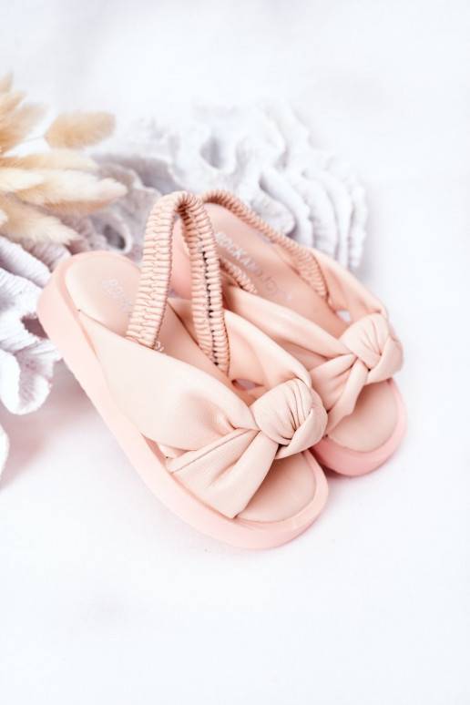 Sandalias para niños con cierre a presión, color rosa