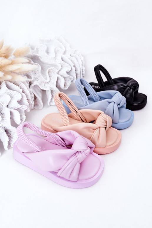 Sandalias para niños con cierre a presión, color rosa