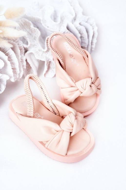 Sandalias para niños con cierre a presión, color rosa