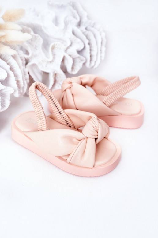Sandalias para niños con cierre a presión, color rosa