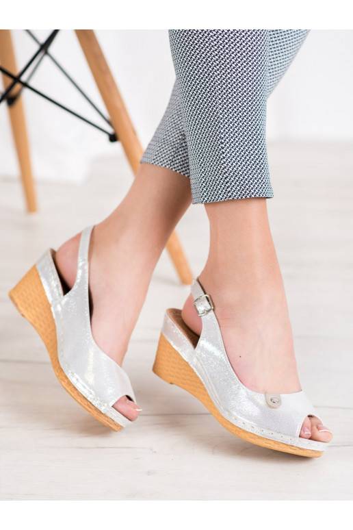 Sandalias plataforma brillo