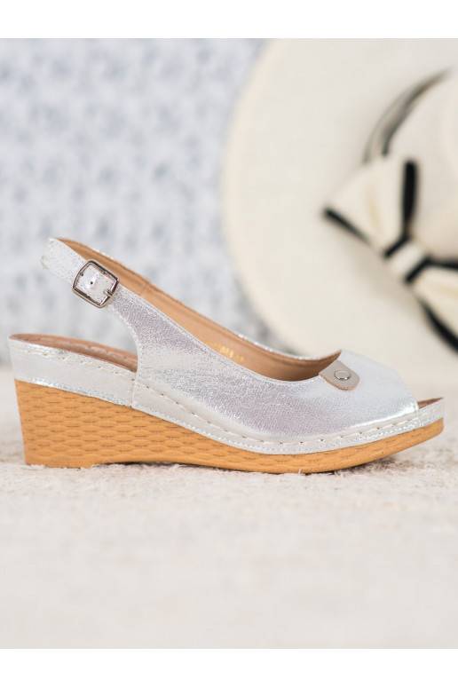 Sandalias plataforma brillo