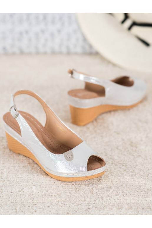 Sandalias plataforma brillo