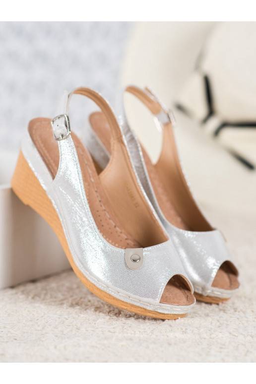 Sandalias plataforma brillo