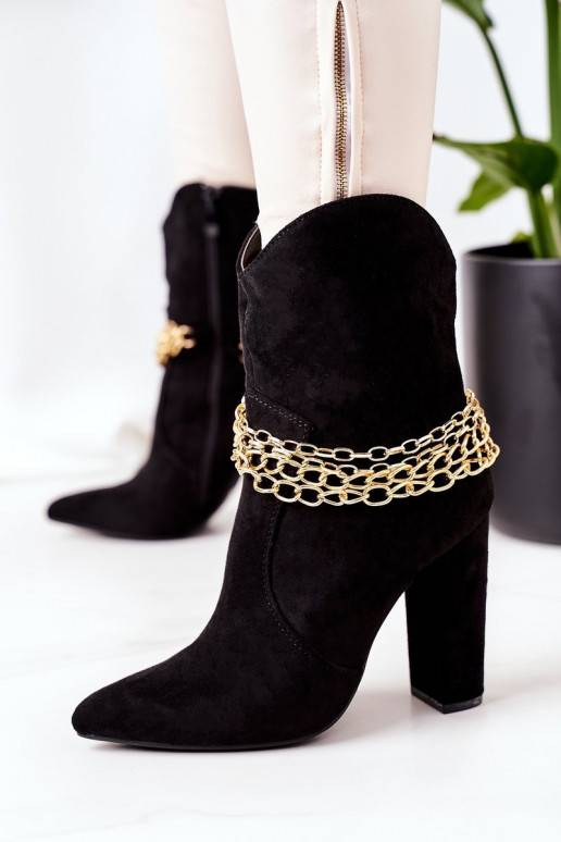 Botas calefactables con tacón en... Botas calefactables con tacón en...