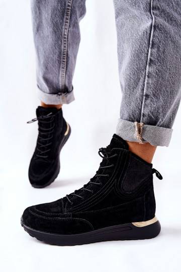 Zapatillas estilo deportivo modelo zapatos en color negro Chocci
