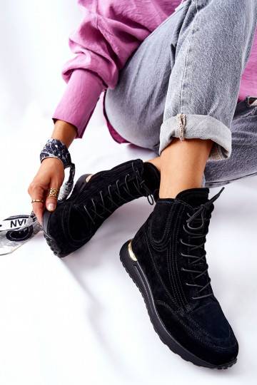 Zapatillas estilo deportivo modelo zapatos en color negro Chocci 2