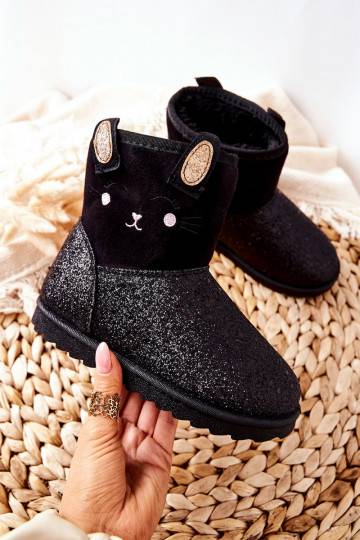 Botas de nieve para niños en color negro Coreris