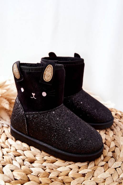 Botas de nieve para niños en color negro Coreris