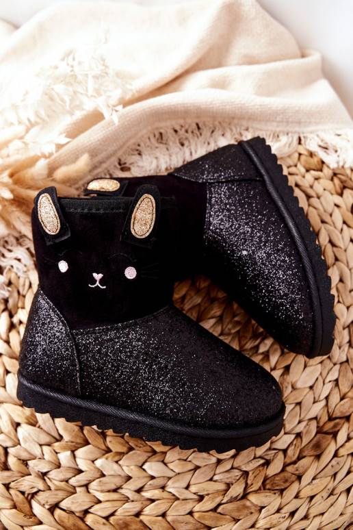 Botas de nieve para niños en color negro Coreris