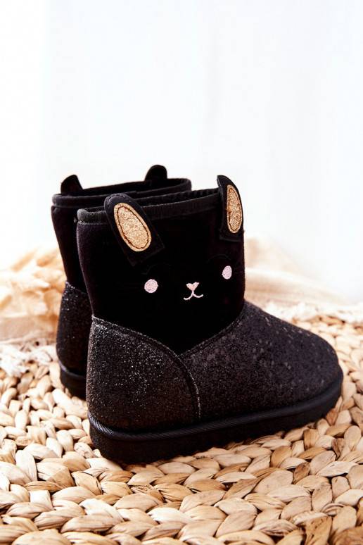 Botas de nieve para niños en color negro Coreris