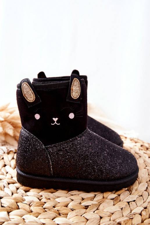 Botas de nieve para niños en color negro Coreris
