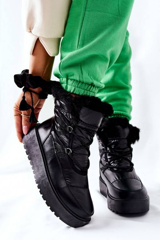 Botas de nieve cálidas en Gordian negro