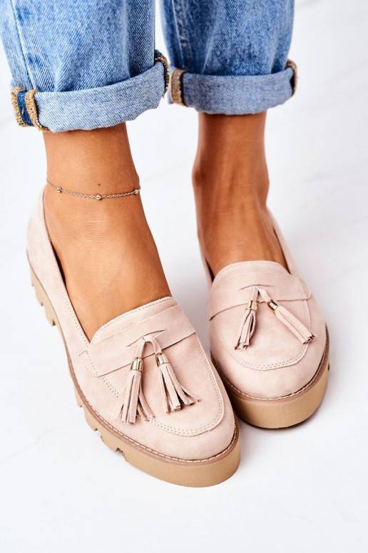 Mocasines de ante en color capuchino. Mocasines de ante en color capuchino.