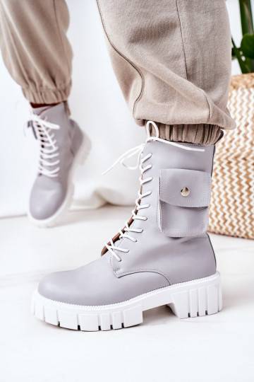 Botas calefactables con bolsillo en color gris Awesome