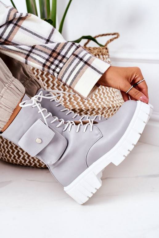 Botas calefactables con bolsillo en color gris Awesome