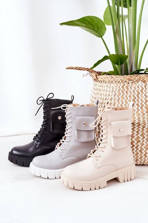 Botas calefactables con bolsillo en color gris Awesome