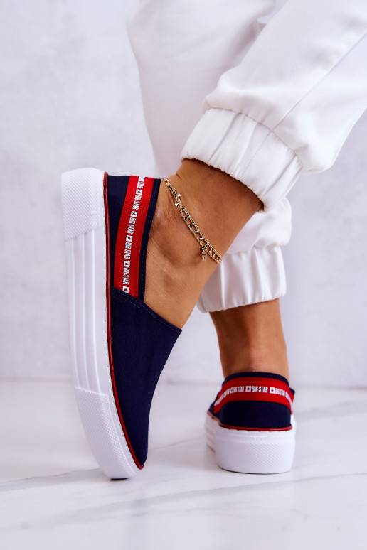 Zapatillas Slip On Big Star JJ276009 azul-rojo