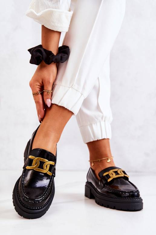 Zapatos con efecto charol y adornos La.Fi negro Laurene