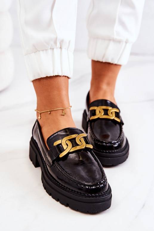 Zapatos con efecto charol y adornos La.Fi negro Laurene