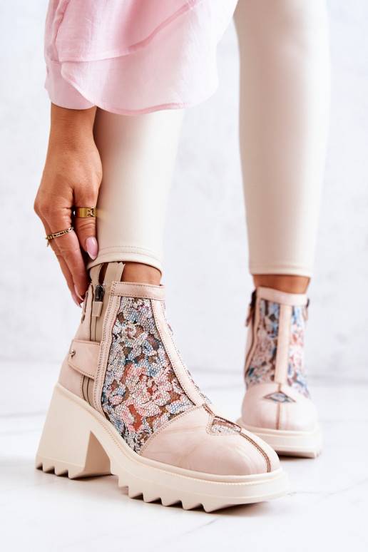 Botas beiges Botas beiges