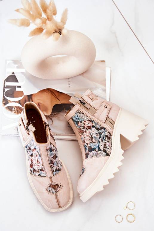 Botas beiges Botas beiges