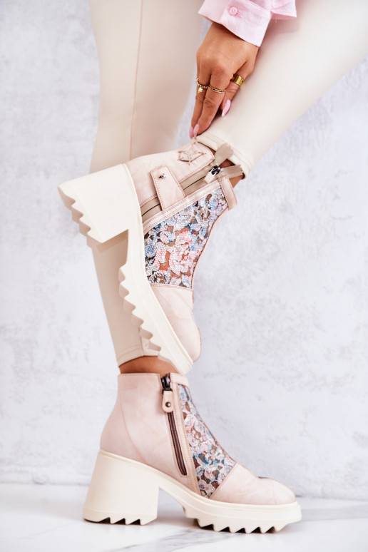 Botas beiges Botas beiges