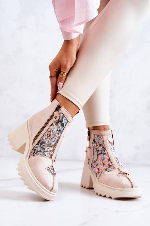 Botas beiges Botas beiges