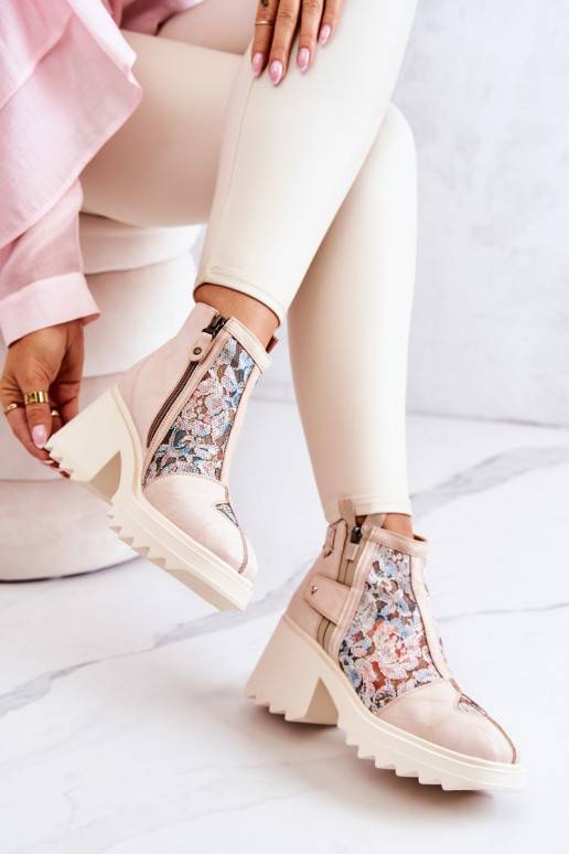 Botas beiges Botas beiges