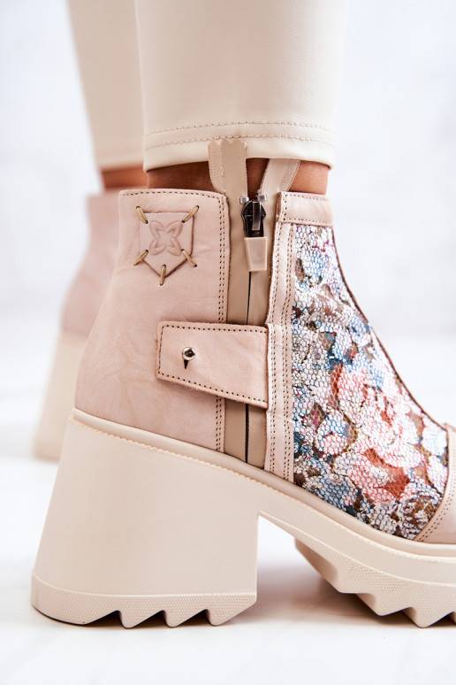 Botas beiges Botas beiges