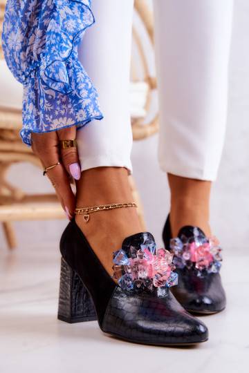 Zapatos con tacón color negro Sofie