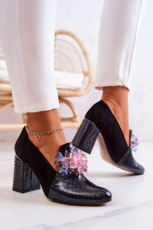 Zapatos con tacón color negro Sofie