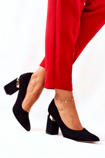 Zapatos de ante negro