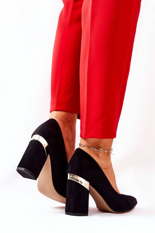 Zapatos de ante negro